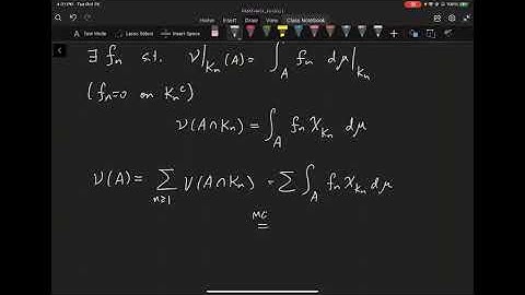 Measure and Integration - Lecture 15 part 3