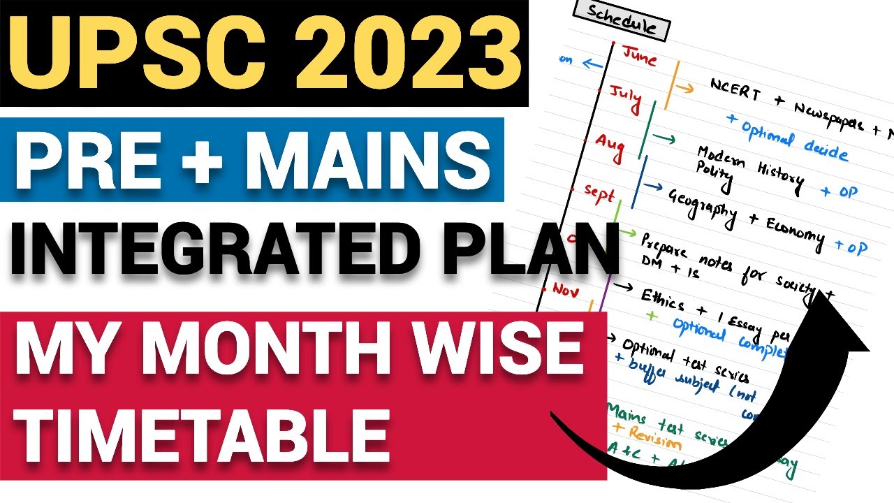 UPSC MONTH-WISE PLAN FOR 2023 FROM SCRATCH | IAS 2023 STRATEGY | #UPSC ...