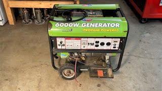 Propane Generator Will Not Start  Feels Like Low Compression