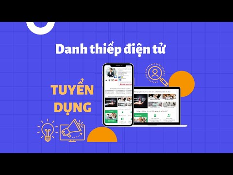 Video Dịch vụ Danh thiếp điện tử Tuyển dụng dành cho nhà... - YouTube