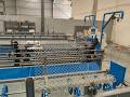 Europe customer double wire double motor fully automatic chain link fence machine for diamond mesh