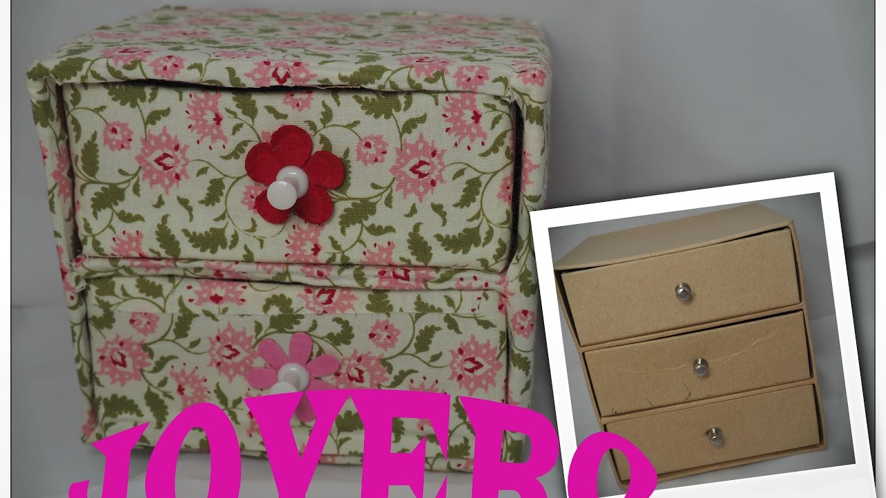 JOYERO CON CARTON RECICLADO - YouTube