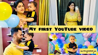My first YouTube video| Birthday celebration | family dinner @iampooja3