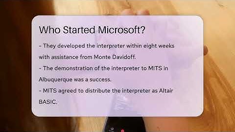 Who Started Microsoft? - Talking Tech Trends