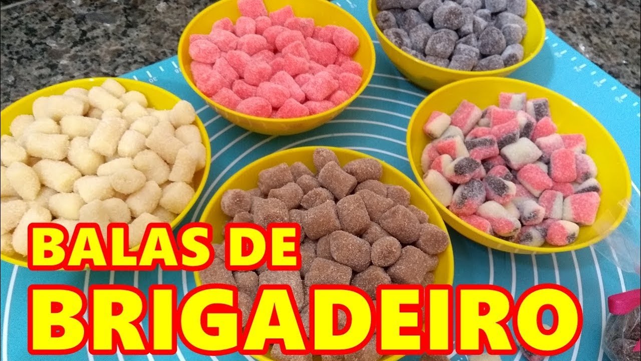 BALAS DE BRIGADEIRO, GELATINA DE MORANGO E CHURROS RECEITA RÁPIDA E FÁCIL (FAÇA E VENDA 2018)