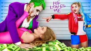 I Fell In Love With The Joker! Superhero Relationship | From Nerd to Jock