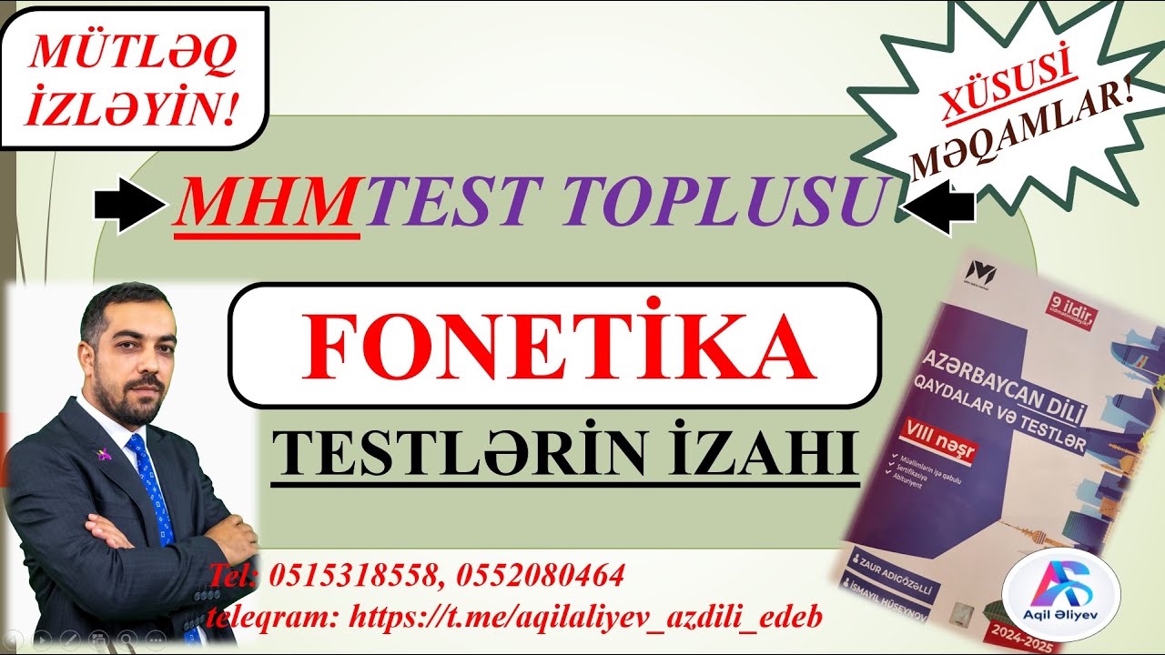 MHM-2024. FONETİKA testlərinin izahı. #education #fonetika #miq #abituriyent #sertifikasiya #qayda