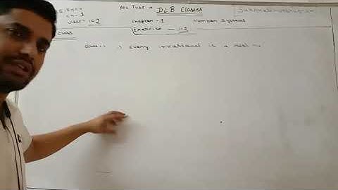 DLB CLASSES MATHS 9 VIDEO 102 EXERCISE 1.2