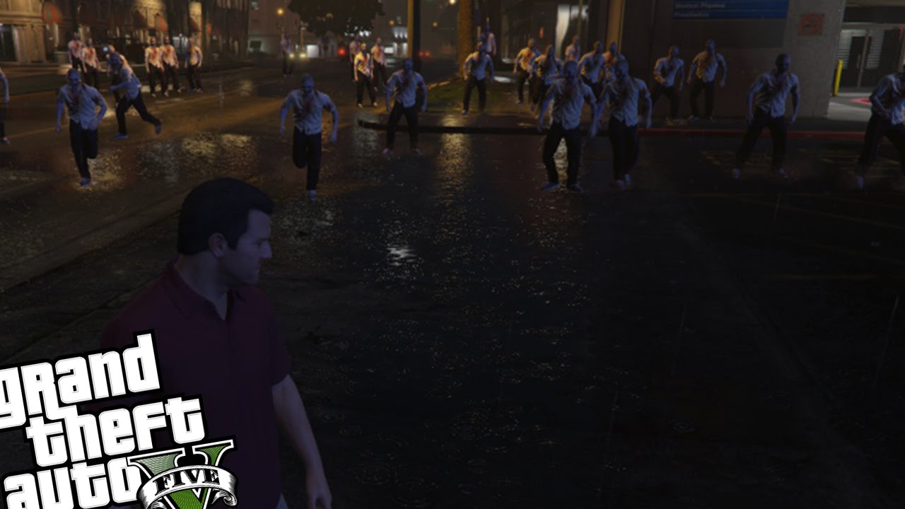 GTA 5 PC Zombie Apocalypse MOD (Grand Theft Zombies) YouTube