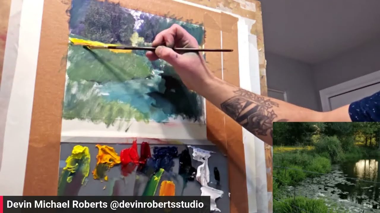 How to paint greens with Devin Michael Roberts