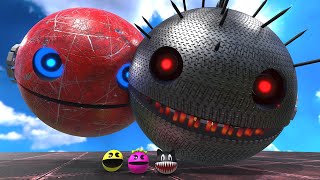 Ms-Pacman With Robot Pacman VS Spiky Monster \/ Best Adventure #7