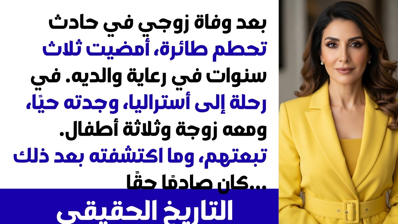 لقد وجدتُ زوجي الذي مات في حادث طائرة منذ 3 سنوات، لكن الصدمة أنه حيّ في الخارج ومتزوج ولديه 3 أطفال