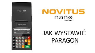 Jak Wystawić Paragon Na Kasie Fiskalnej Novitus Nano Online