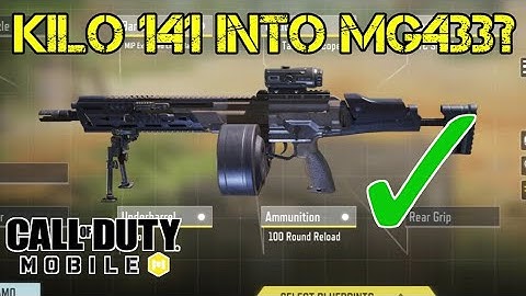Turning Kilo 141 into MG433 LMG | Kilo 141 Secret Gunsmith Build in COD Mobile | Call of Duty Mobile