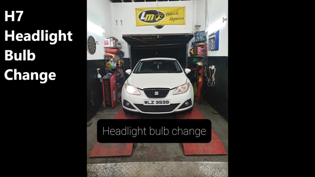 Headlight bulb replacement Seat YouTube