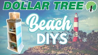 ⚓️ 6 NEW Beach Decor Dollar Tree DIYS! Coastal & Nautical Summer 2024