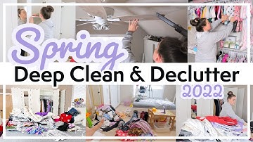 SPRING Clean & Declutter With Me 2022 | Spring Cleaning | Small Closet Declutter | Spring Deep Clean