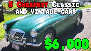 5 Classic Cheapest Cars for sale by Owners Online Now Under $5,000