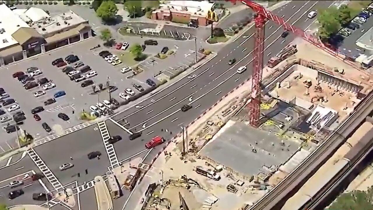 Construction worker rescued after getting trapped in collapsed trench ...