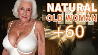 Natural Older Woman Over 60 ELEGANT COSTUME | Natural Older Ladies