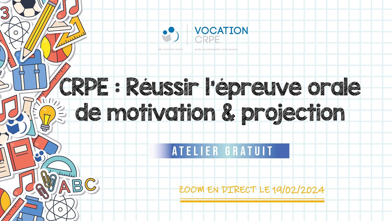 Crpe 2019 épreuve D'admission N 1 Page De Garde CRPE : Réussir l'épreuve orale de Motivation & Projection - YouTube
