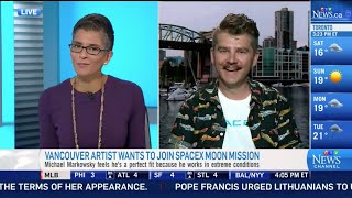 'Fly Me To The Moon' - Artist to Paint on Lunar Surface (CTV News Sept 22, 2018)