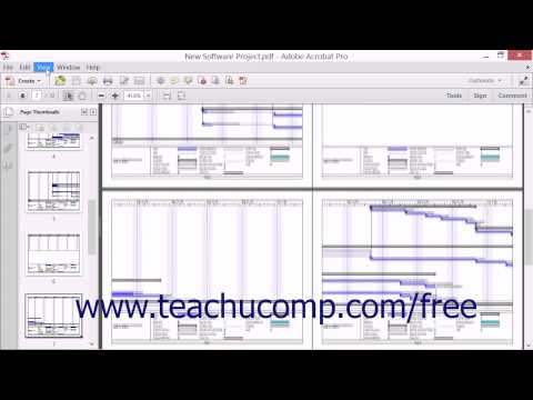 Changing the Viewing Options - Adobe Acrobat XI Training Tutorial Course