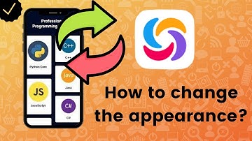 How to change the appearance in Sololearn?