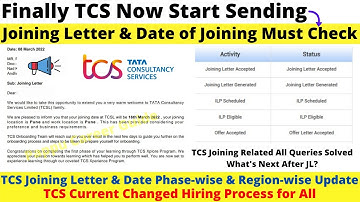 Good News, Finally TCS Now Start Sending Joining Letter & Date of Joining for All Must Watch & Check