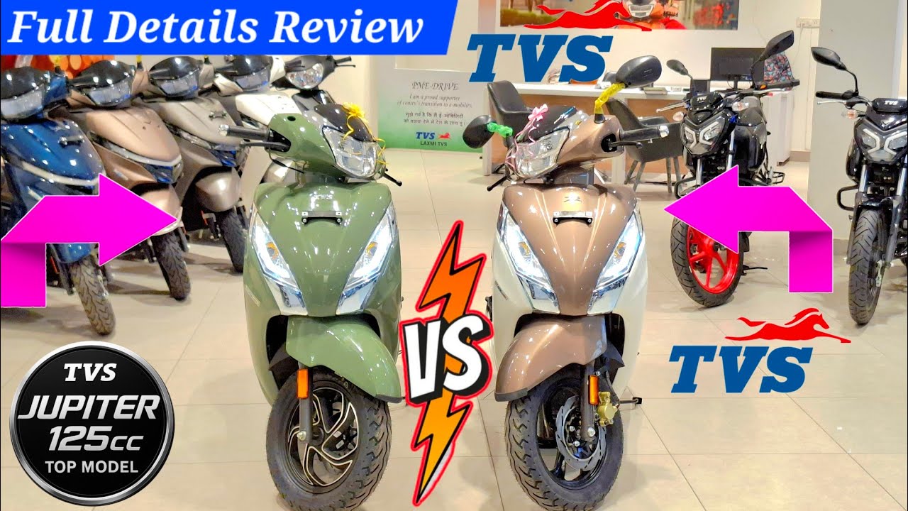 New TVS JUPITER 125 CC Top Model Comparison Video 