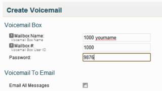 How to setup a basic voicemail account using BlueBox the FreeSWITCH GUI from 2600hz screenshot 2