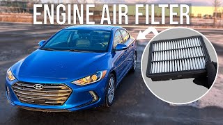 How to Replace Engine Air Filter - Hyundai Elantra (2017/2018)