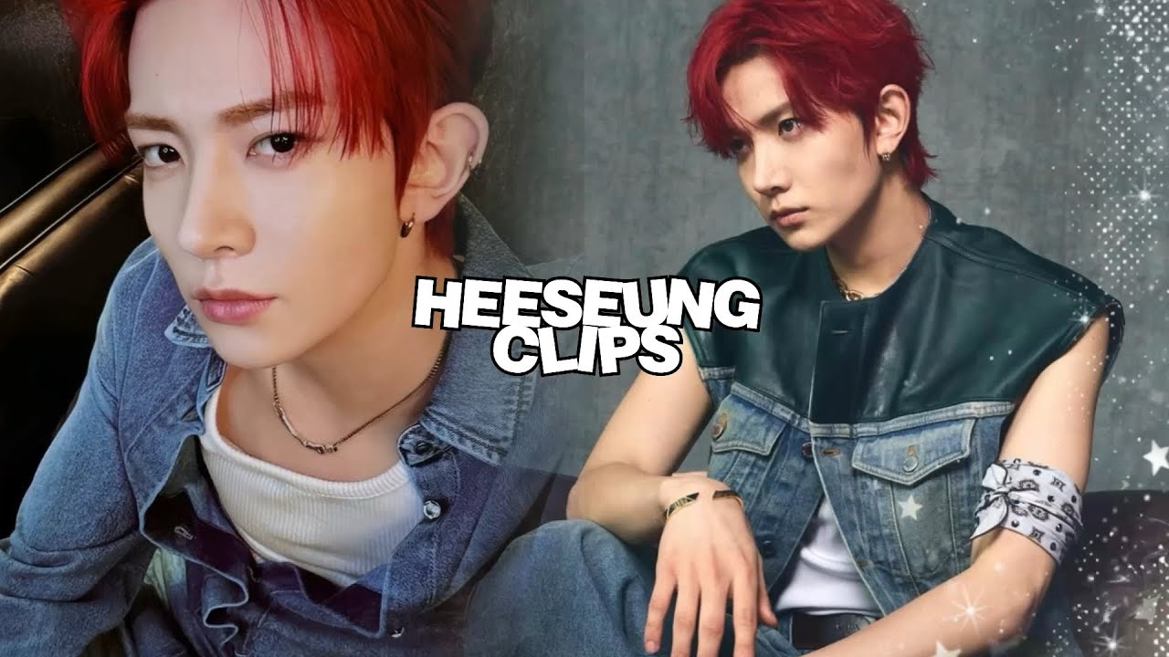 [4K] ENHYPEN RED HAIR HEESEUNG CLIPS FOR EDITS | SCENE PACK