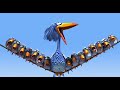 A group of sharp and sarcastic birds crowded out a large foreign birdanimations