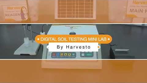 Harvesto mini soil testing lab business and self employment