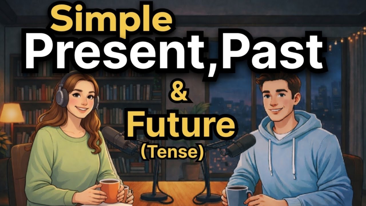 “How to Use Simple Present,Past & Future Tense in English | English for Beginners | Talk Emma