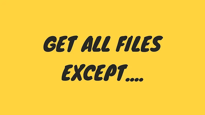 Get all files except specific paths in Laravel