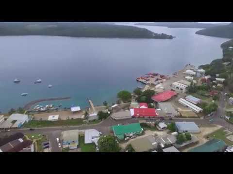 Overview over Neiafu, Vava'u, Tonga