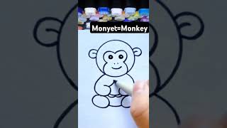 Menggambar monyet #menggambar #drawing #monyet #monkey #shortvideo #fyp #viralvideo
