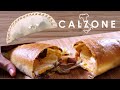 パリッパリの本格【カルツォーネ】ベーコン & チーズ & マッシュルーム//How to make Crispy Calzone - Bacon and Cheese, Mushroom