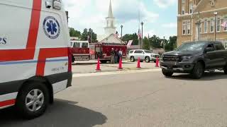 Fallen Bibb County Sheriff's Deputy Brad Johnson's funeral procession - July 8, 2022