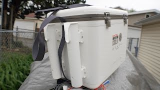 How to install rod holders on the Engel Live Bait Cooler 