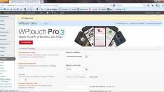 How To Configure WPTouch On WordPress 3.5.1