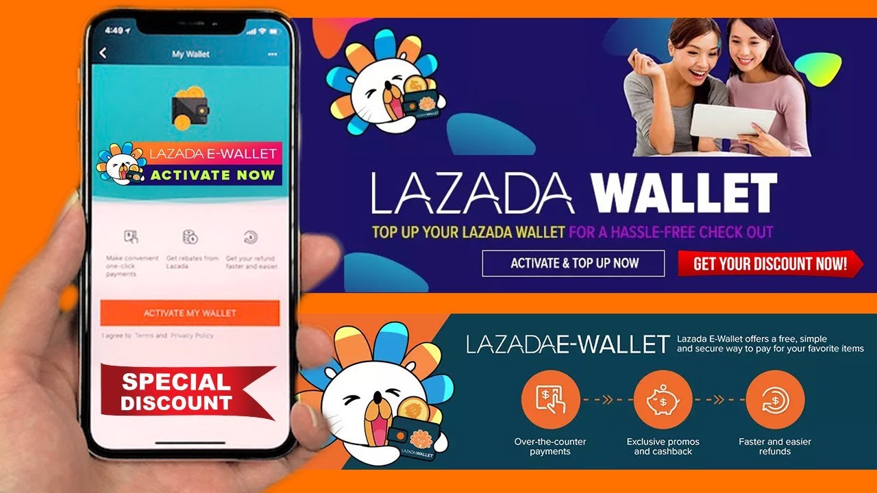 Activate Your Lazada E-Wallet To Get Big Discount! - YouTube