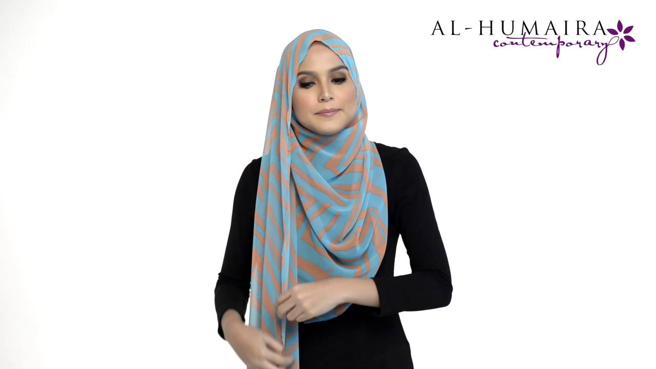 LANAA Shawl Styling Tutorial By Al Humaira Contemporary YouTube