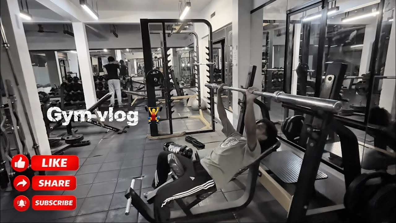 🏋️‍♂️Gym vlog watch till end 😅👍🏻#gym #subscribe #shorts 