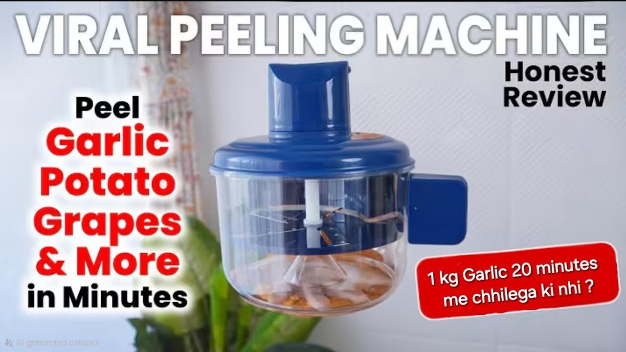 Viral Garlic  & Fruit Peeling  machine ! full  honest Review