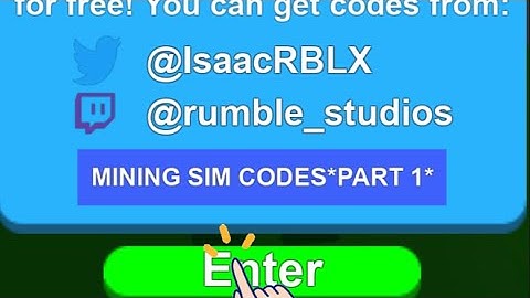 ALL CODES IN MINING SIMULATOR *WORK* 2022 (PART ONE)