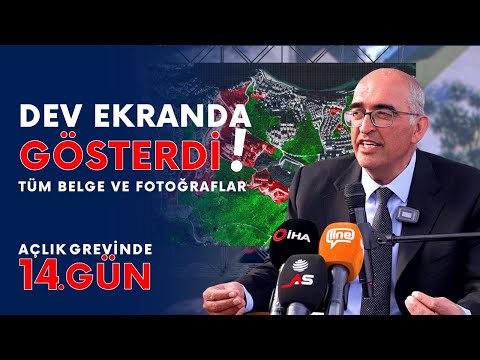 Açlık Grevinin 14.Gününde, Belediye Başkanının Yok Dediği Belgeleri Dev Ekranda Gösterdi (26 Şubat)