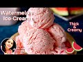 Watermelon ice cream recipe | creamy, no ice crystals watermelon ice cream | homemade ice-cream